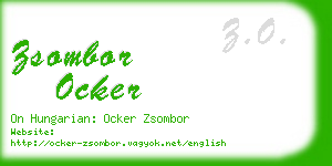 zsombor ocker business card